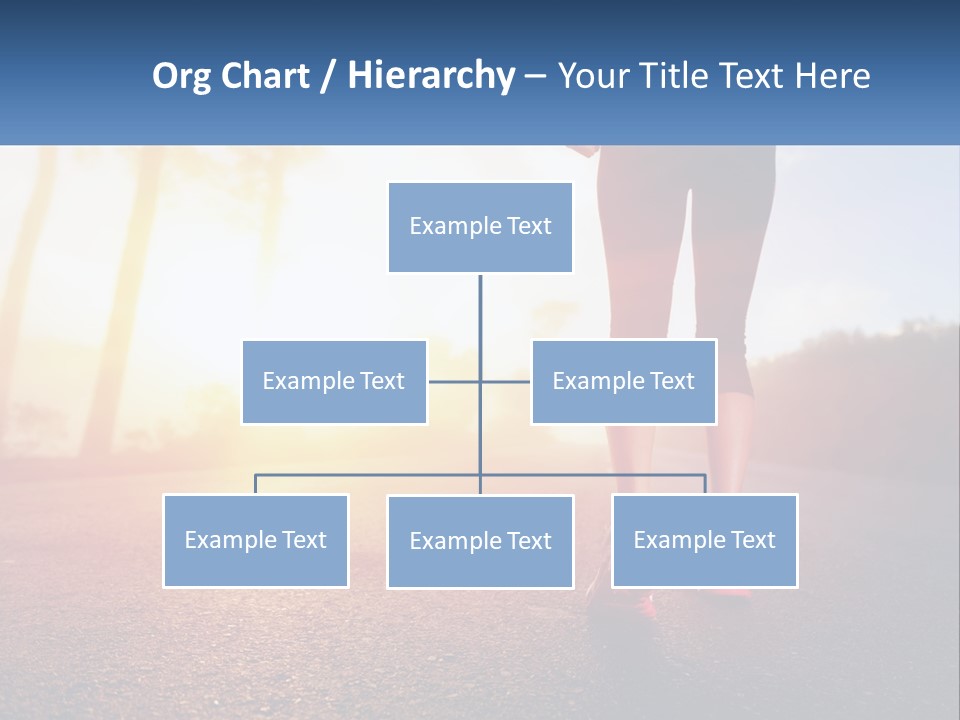 Running Into The Dawn PowerPoint Template