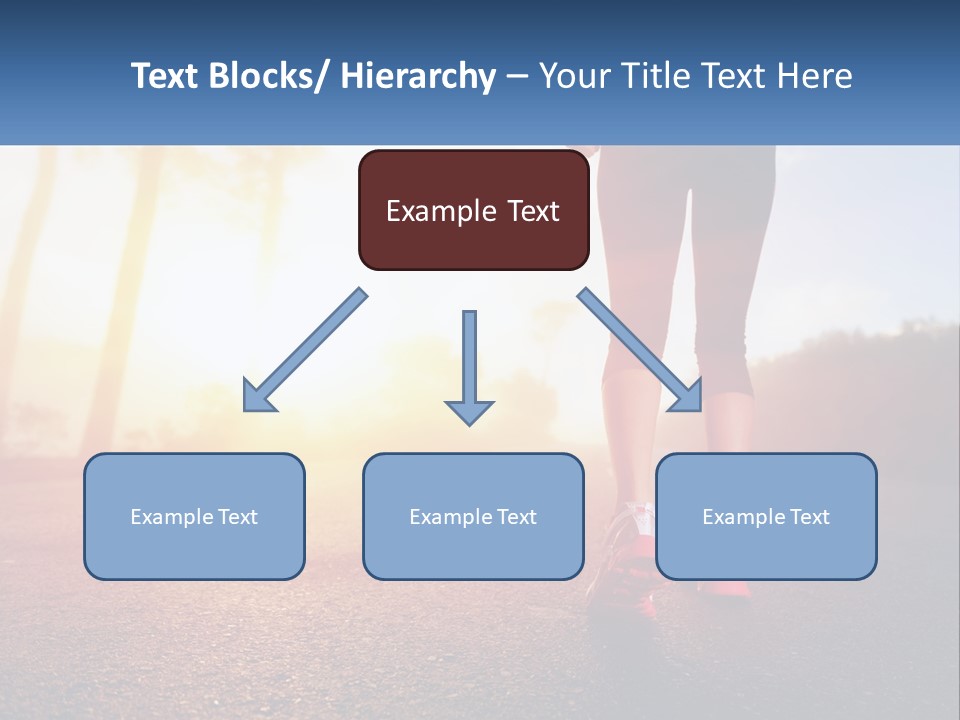 Running Into The Dawn PowerPoint Template