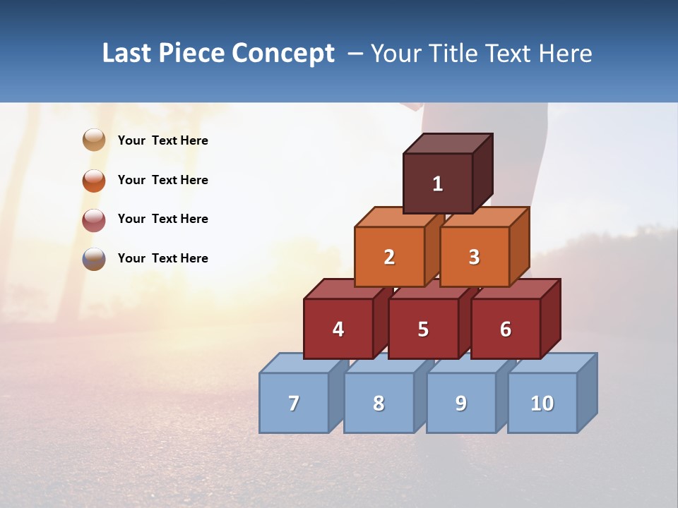 Running Into The Dawn PowerPoint Template