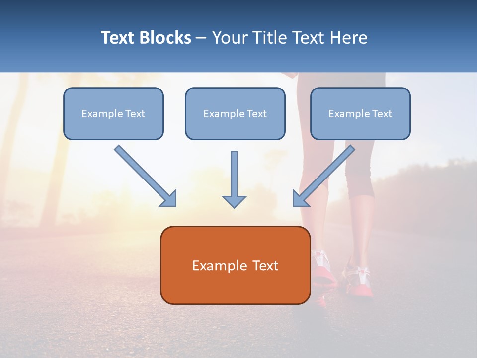 Running Into The Dawn PowerPoint Template