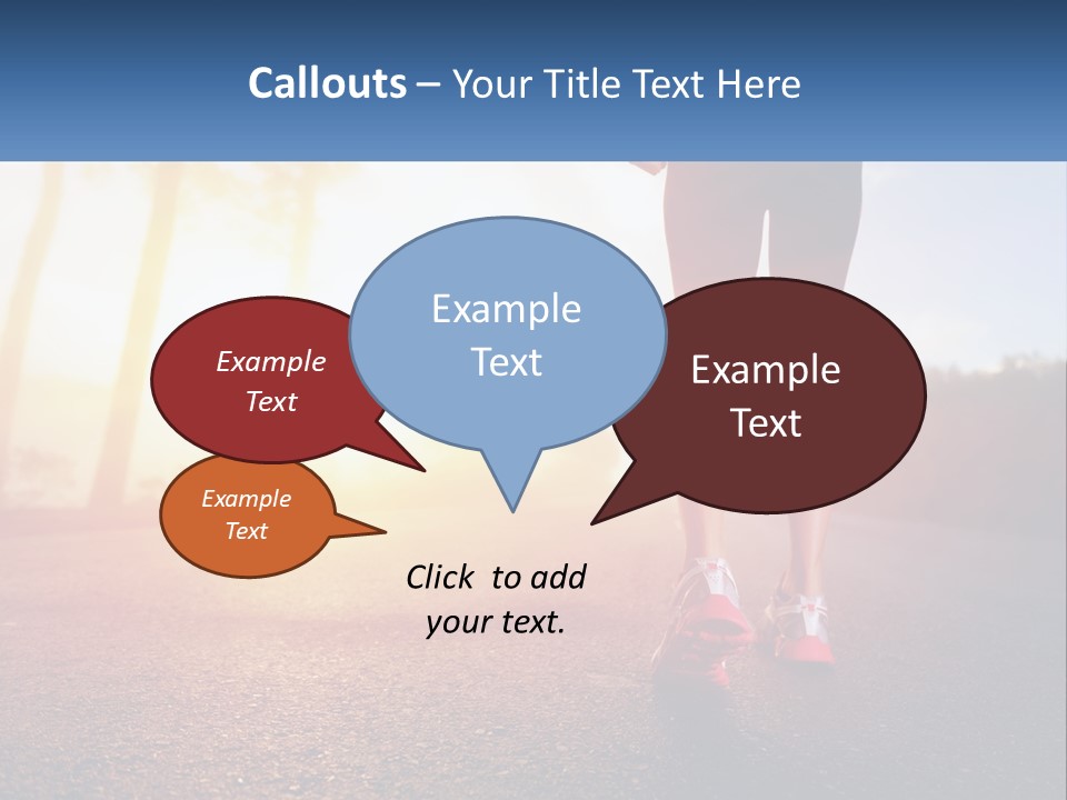 Running Into The Dawn PowerPoint Template