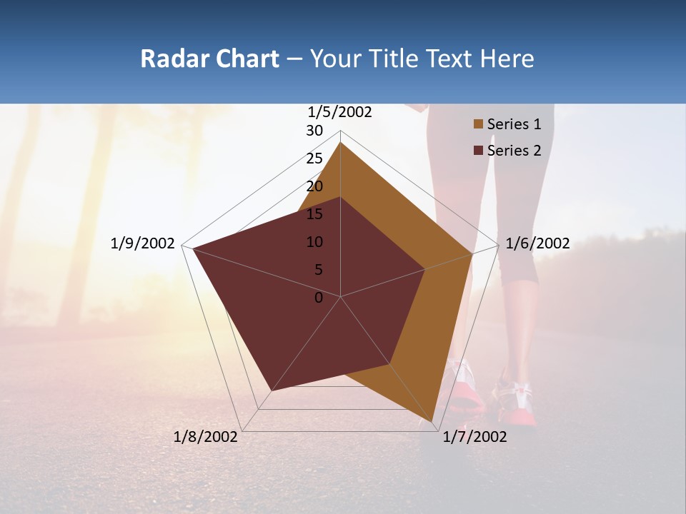Running Into The Dawn PowerPoint Template