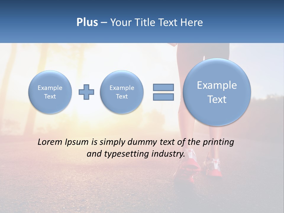 Running Into The Dawn PowerPoint Template