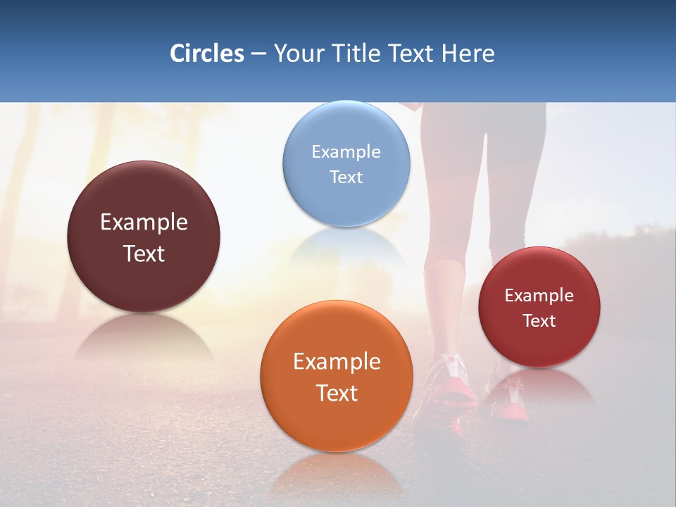 Running Into The Dawn PowerPoint Template