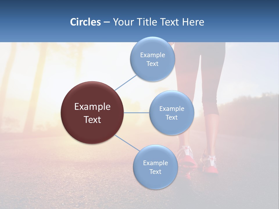 Running Into The Dawn PowerPoint Template