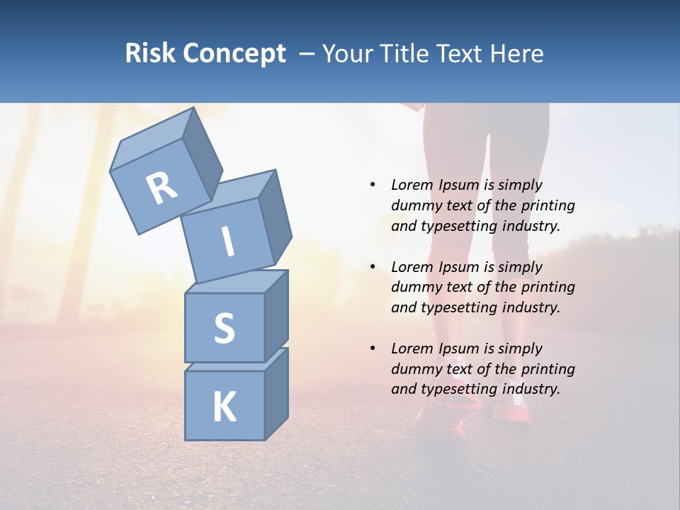 Running Into The Dawn PowerPoint Template