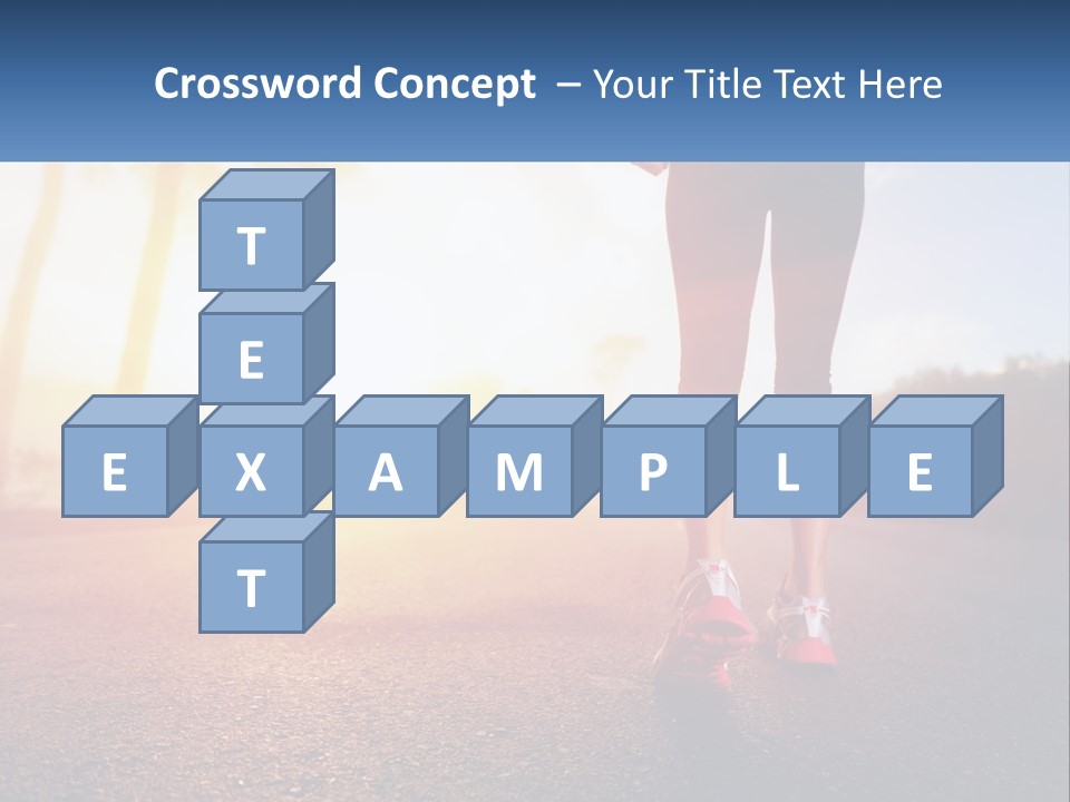 Running Into The Dawn PowerPoint Template