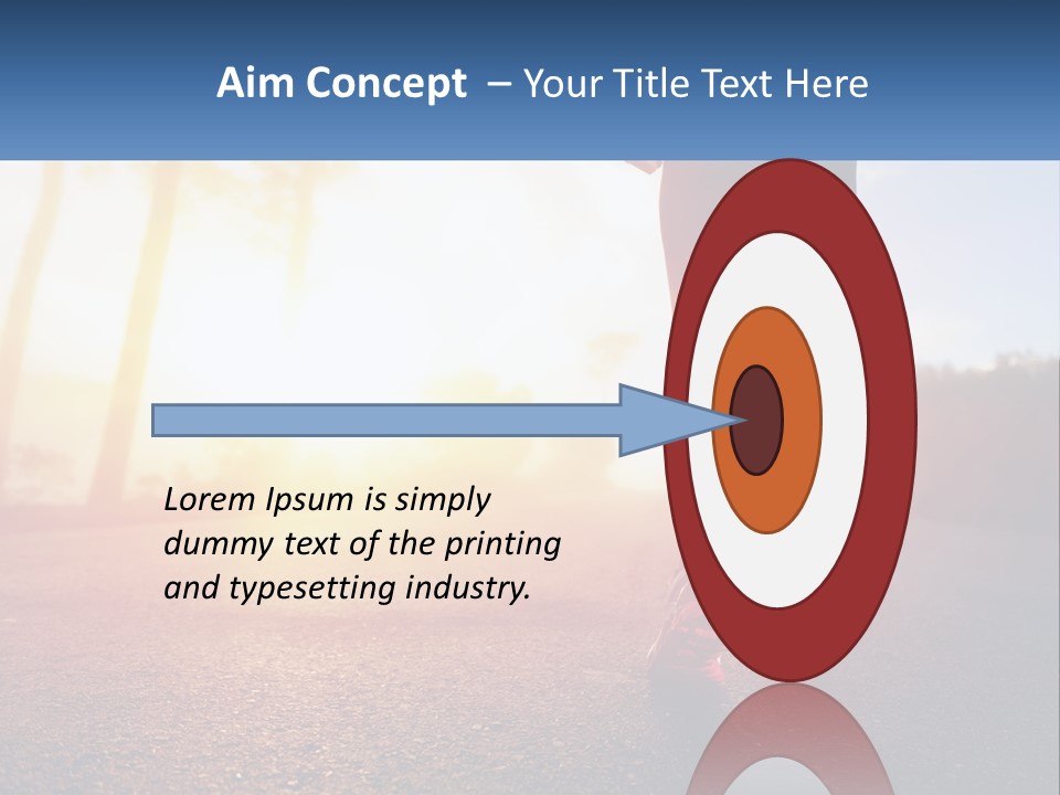 Running Into The Dawn PowerPoint Template