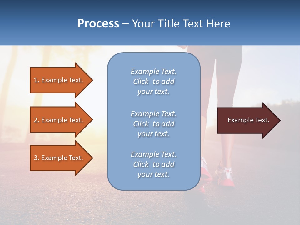 Running Into The Dawn PowerPoint Template