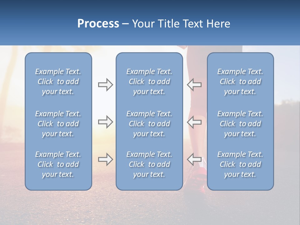 Running Into The Dawn PowerPoint Template