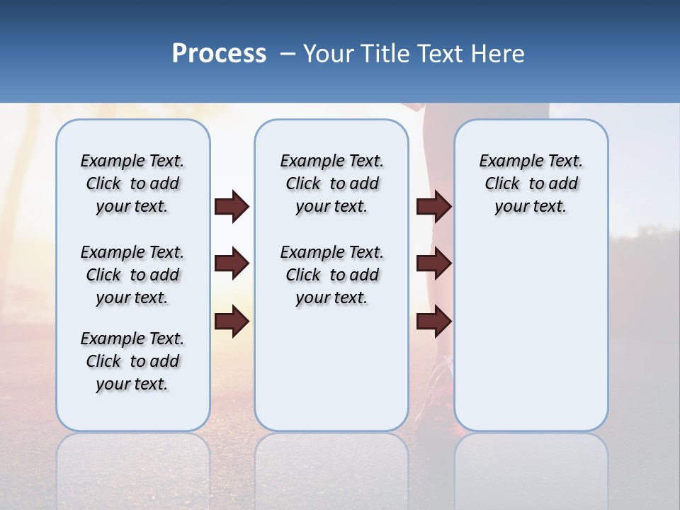 Running Into The Dawn PowerPoint Template