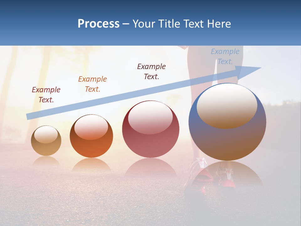 Running Into The Dawn PowerPoint Template