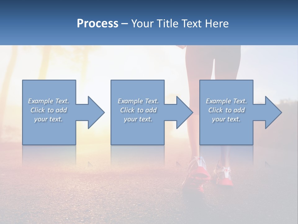 Running Into The Dawn PowerPoint Template