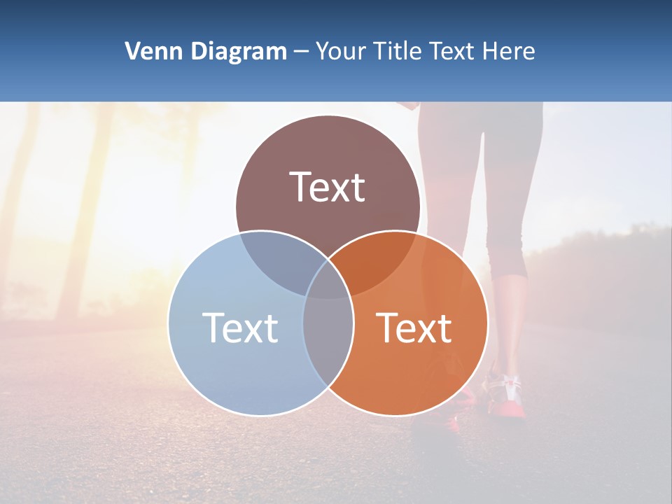 Running Into The Dawn PowerPoint Template