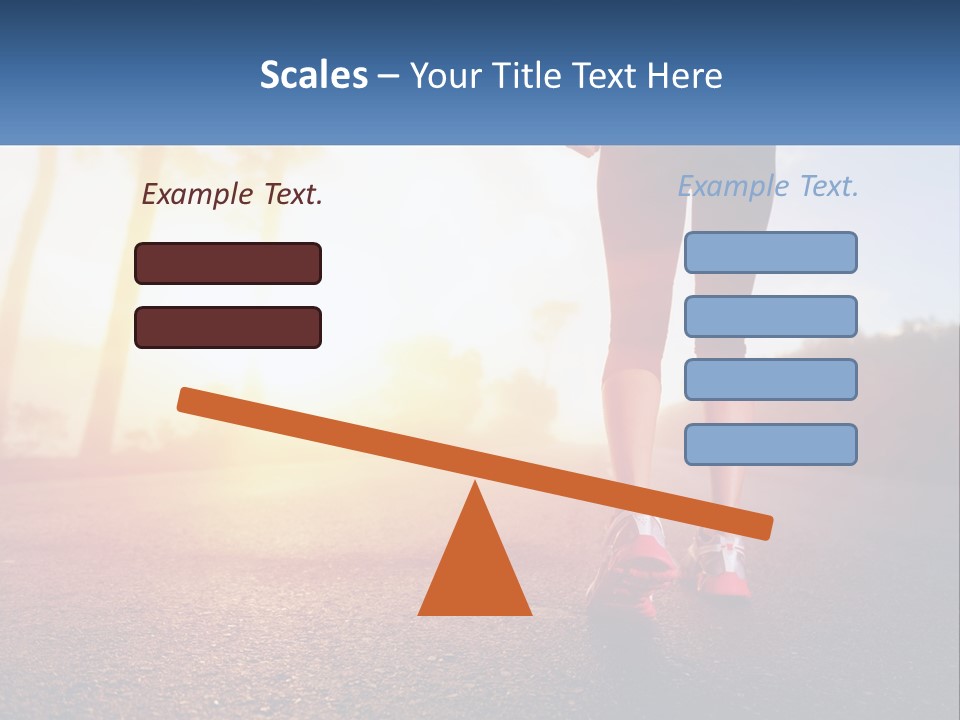 Running Into The Dawn PowerPoint Template