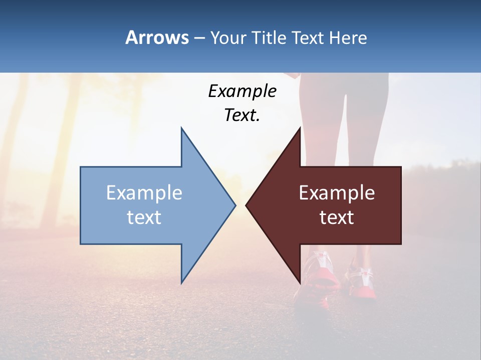 Running Into The Dawn PowerPoint Template