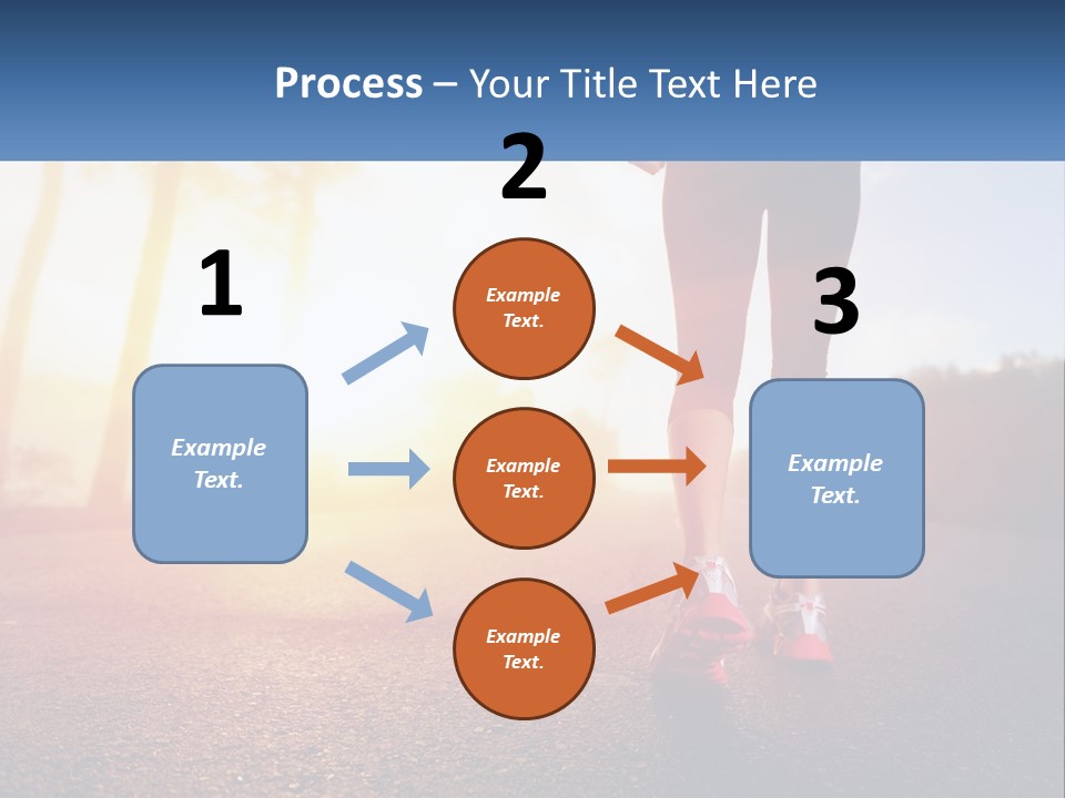 Running Into The Dawn PowerPoint Template