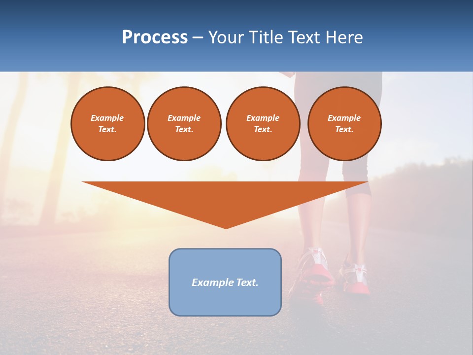 Running Into The Dawn PowerPoint Template