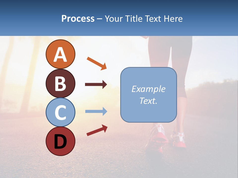 Running Into The Dawn PowerPoint Template