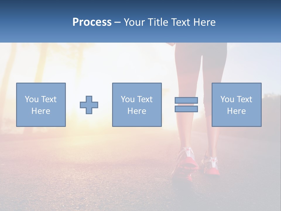 Running Into The Dawn PowerPoint Template