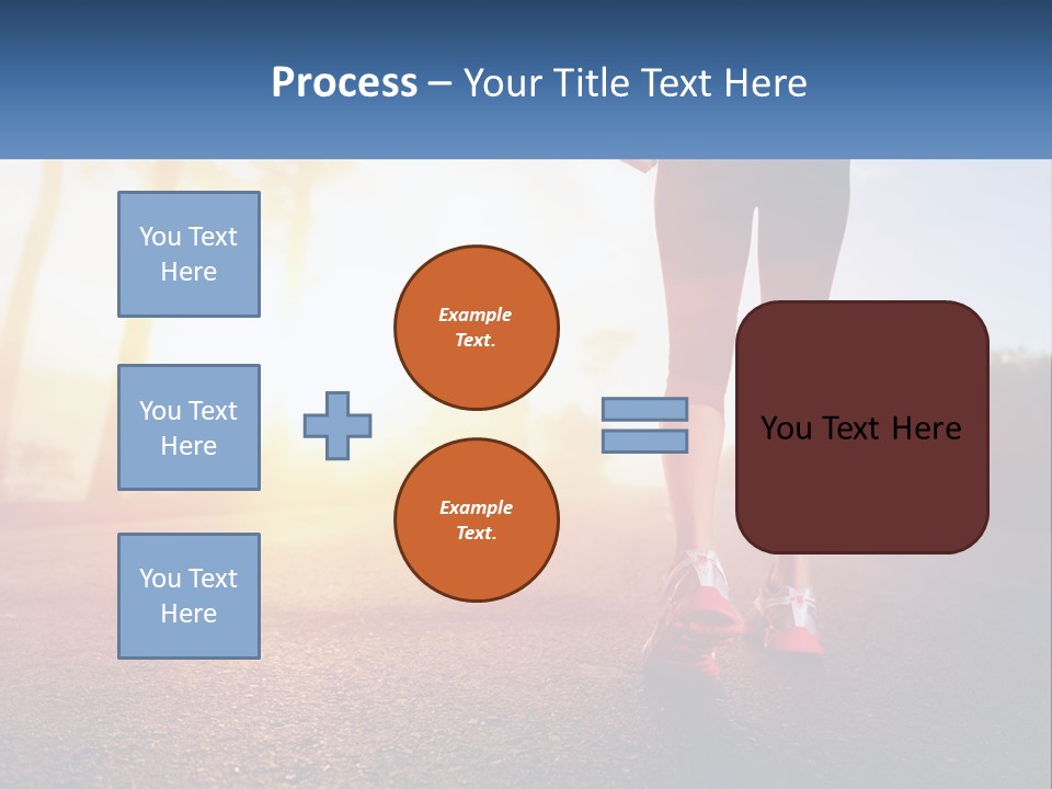 Running Into The Dawn PowerPoint Template