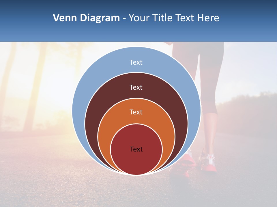 Running Into The Dawn PowerPoint Template