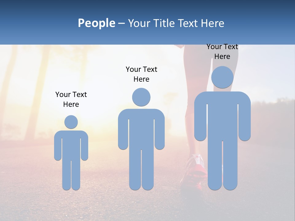 Running Into The Dawn PowerPoint Template