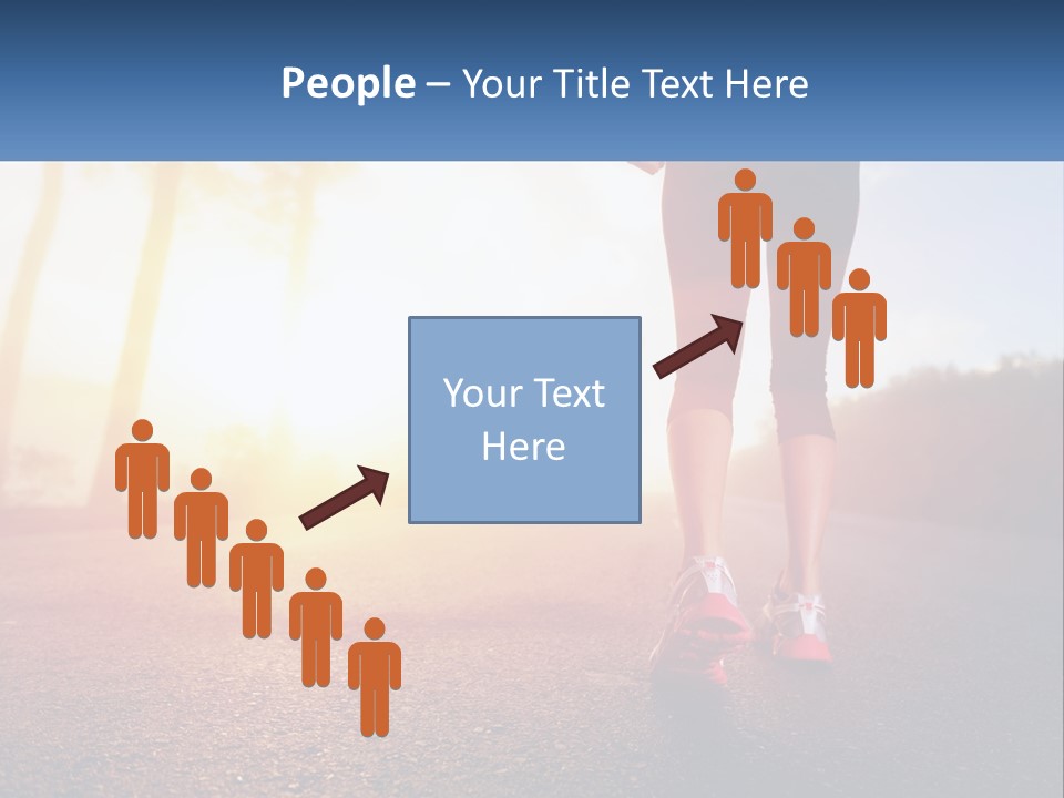 Running Into The Dawn PowerPoint Template