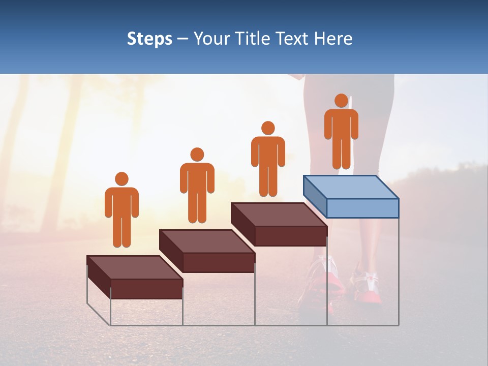 Running Into The Dawn PowerPoint Template