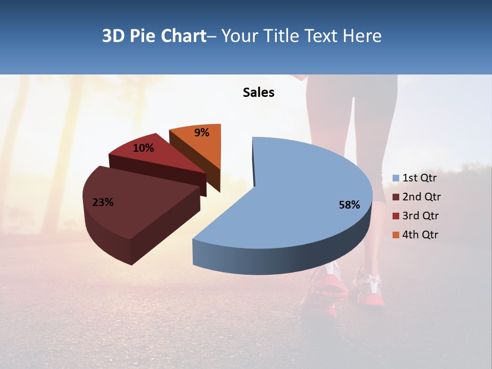 Running Into The Dawn PowerPoint Template