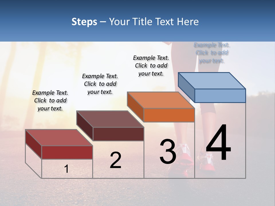 Running Into The Dawn PowerPoint Template