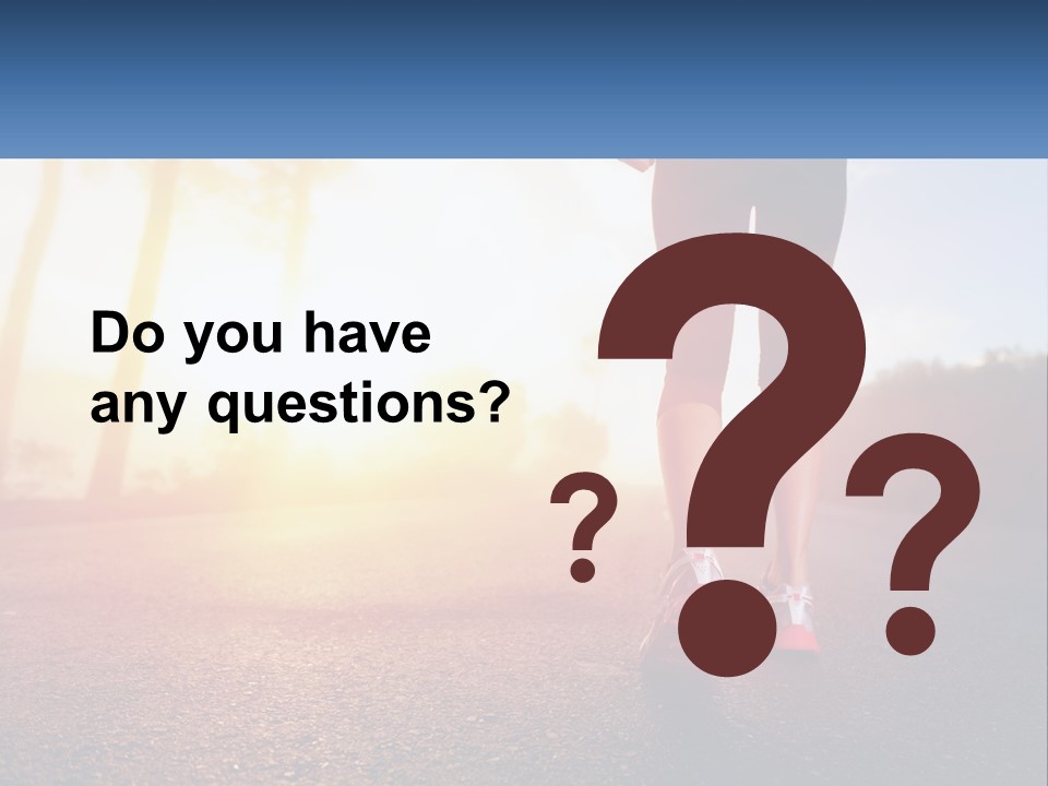 Running Into The Dawn PowerPoint Template