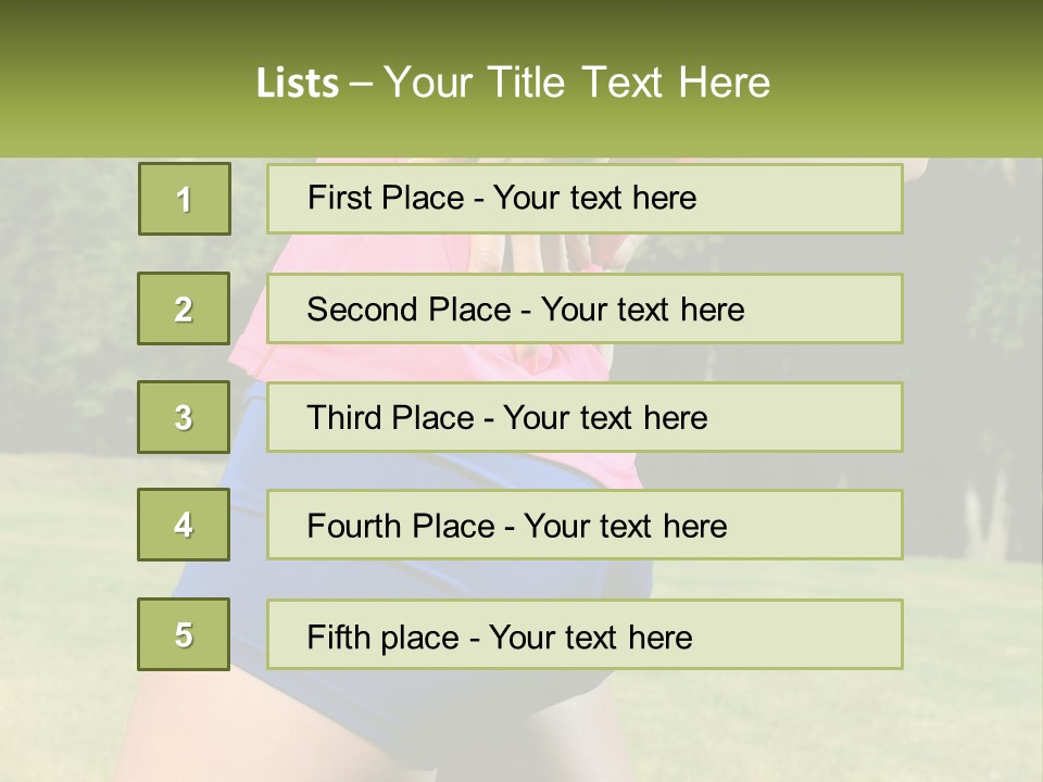 Outdoor Aerobics PowerPoint Template