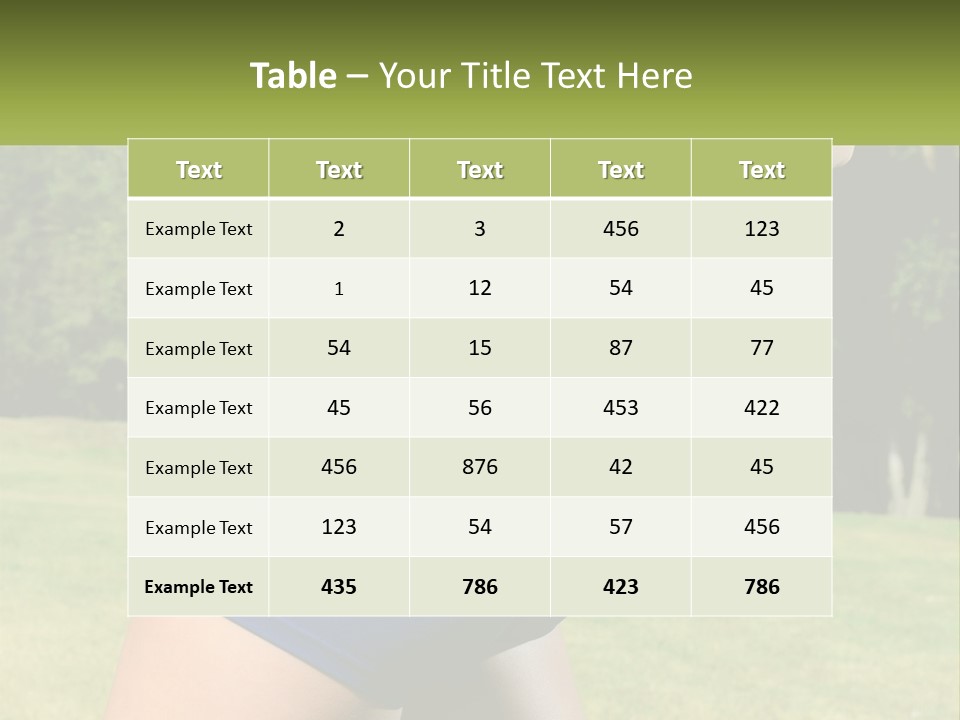 Outdoor Aerobics PowerPoint Template