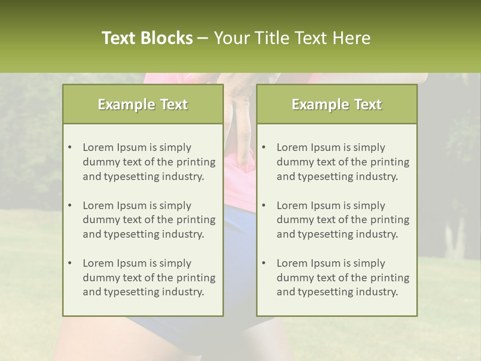Outdoor Aerobics PowerPoint Template