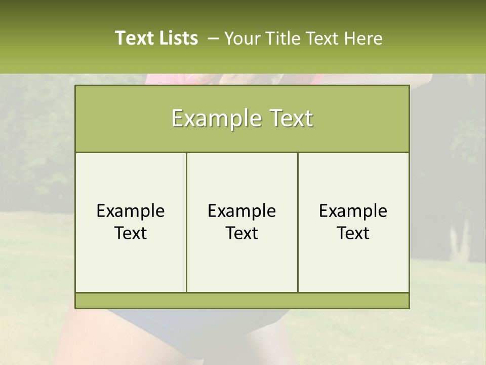Outdoor Aerobics PowerPoint Template