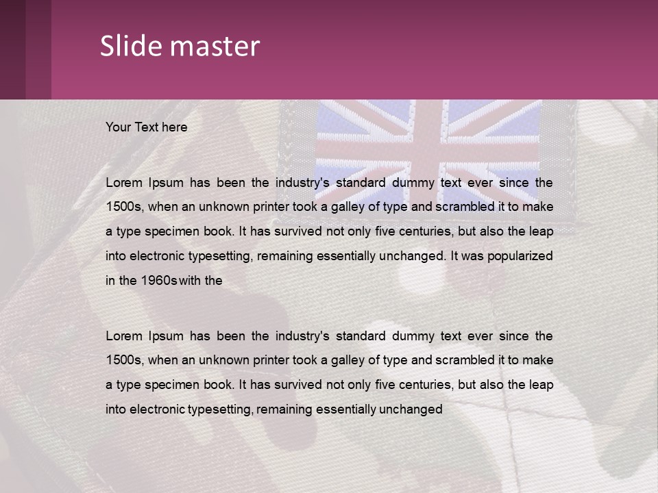 British Army PowerPoint Template
