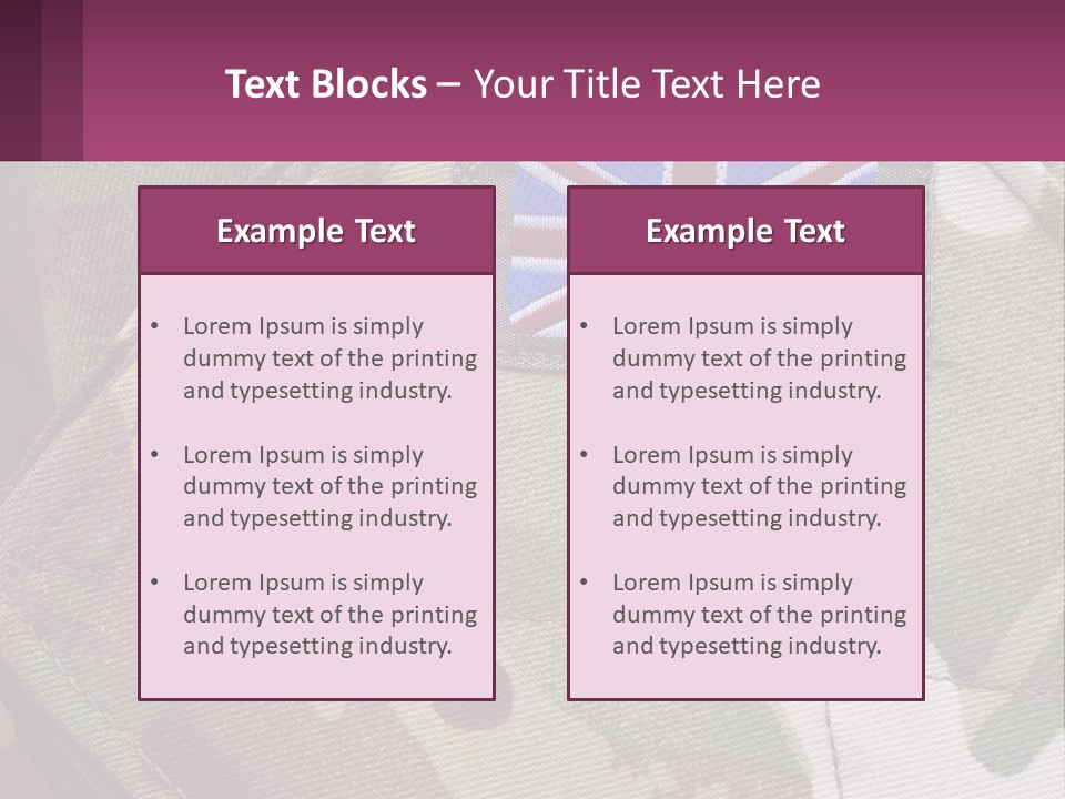 British Army PowerPoint Template