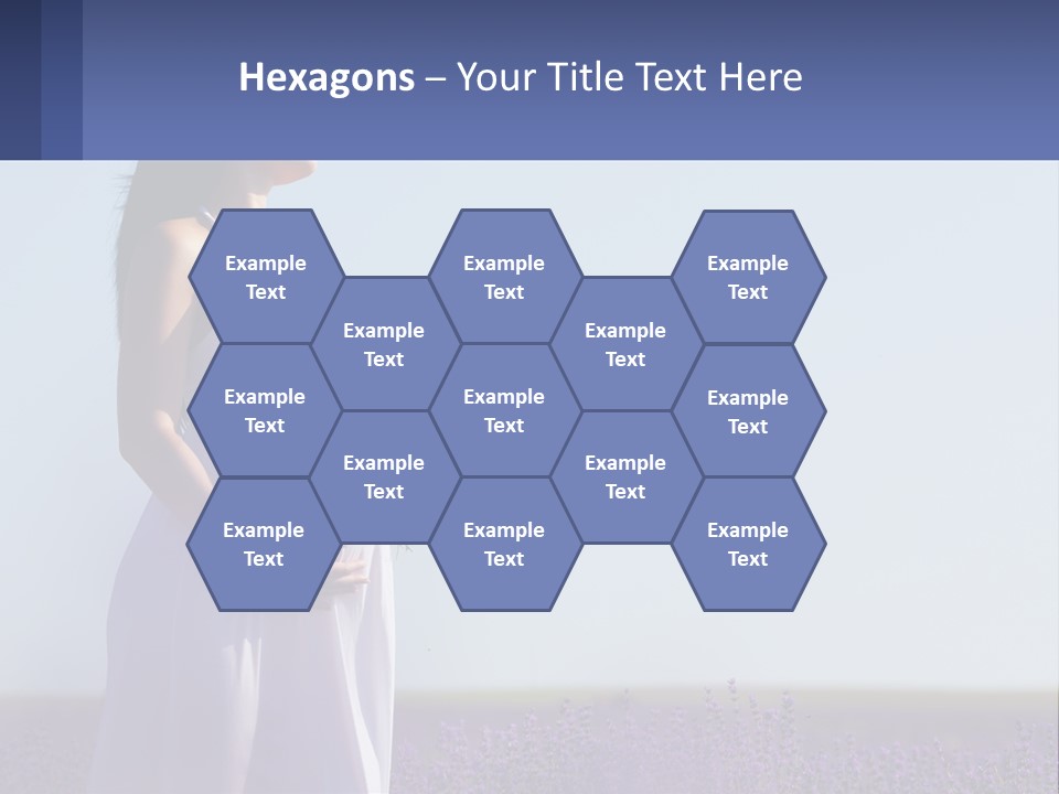 Pregnant Girl In A Flower Field PowerPoint Template