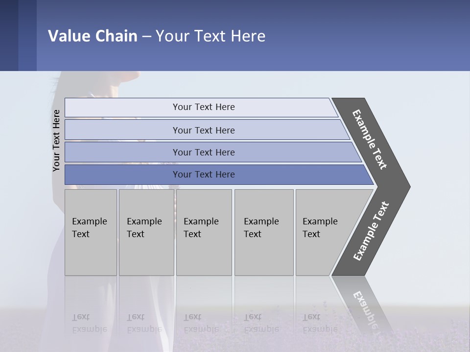 Pregnant Girl In A Flower Field PowerPoint Template