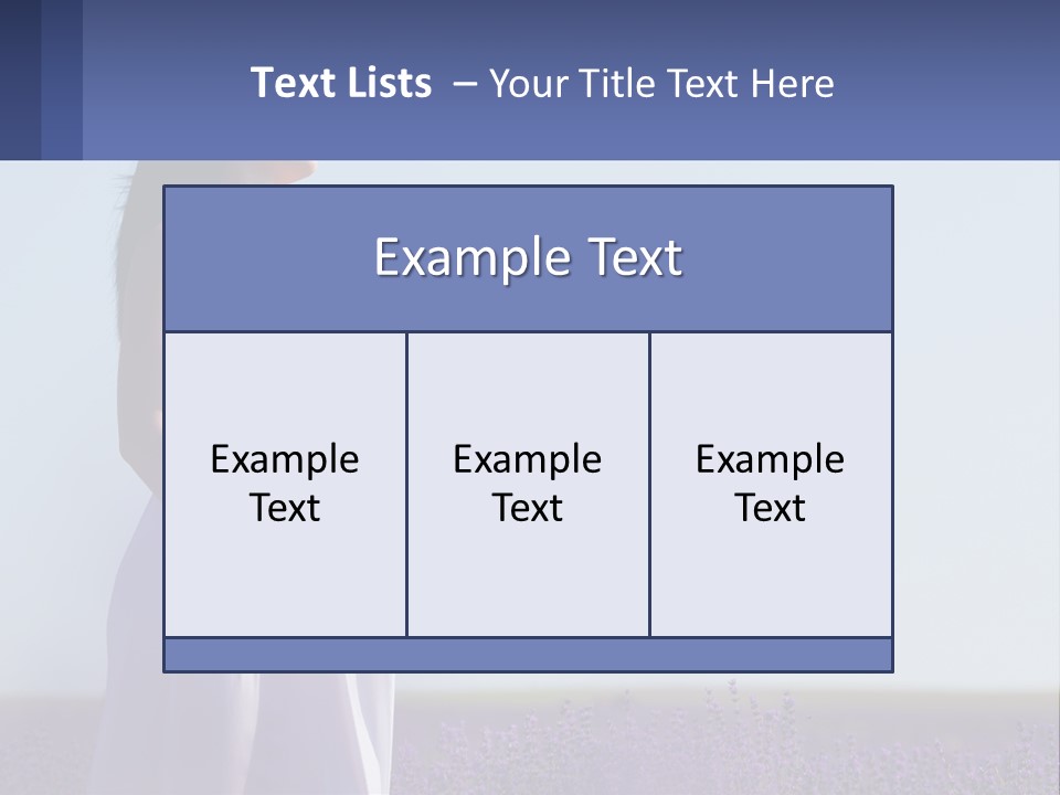 Pregnant Girl In A Flower Field PowerPoint Template