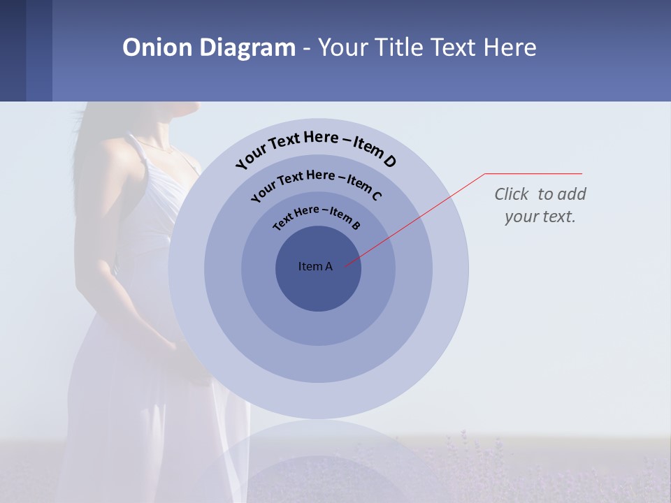 Pregnant Girl In A Flower Field PowerPoint Template