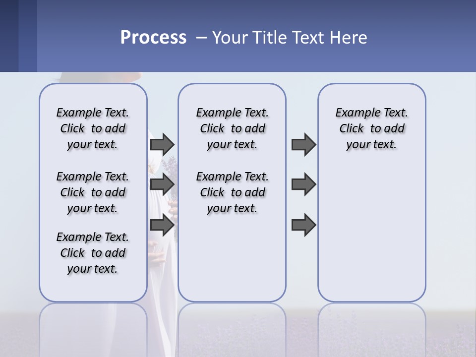 Pregnant Girl In A Flower Field PowerPoint Template