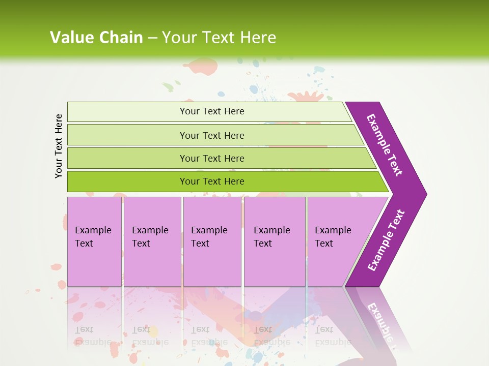 Dancing Boy With Colorful Spots And Splashes PowerPoint Template