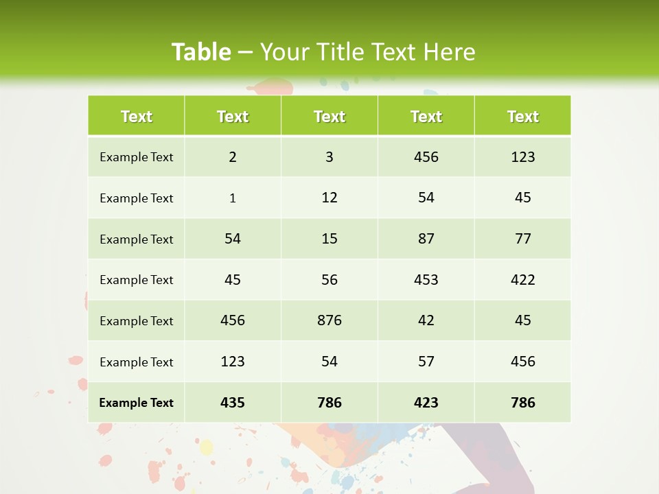 Dancing Boy With Colorful Spots And Splashes PowerPoint Template