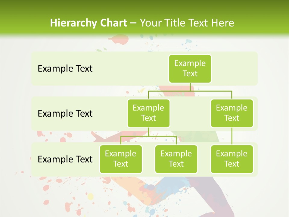 Dancing Boy With Colorful Spots And Splashes PowerPoint Template