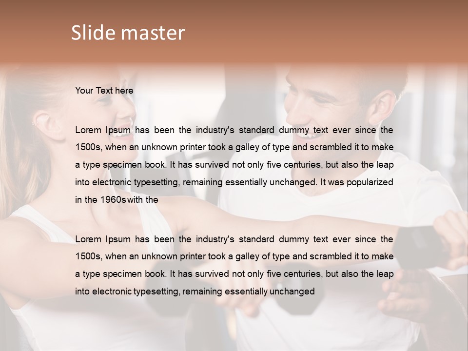 Aerobics Girls Coach PowerPoint Template