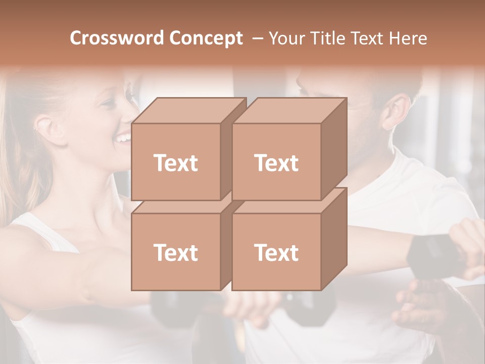 Aerobics Girls Coach PowerPoint Template