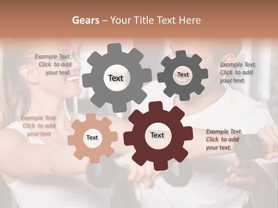 Aerobics Girls Coach PowerPoint Template