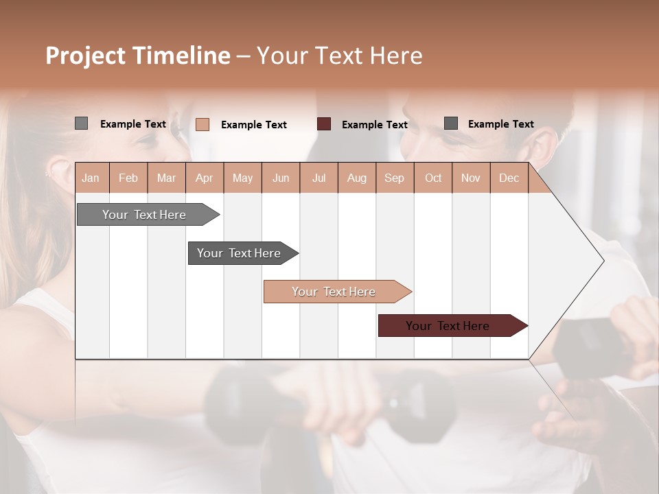 Aerobics Girls Coach PowerPoint Template